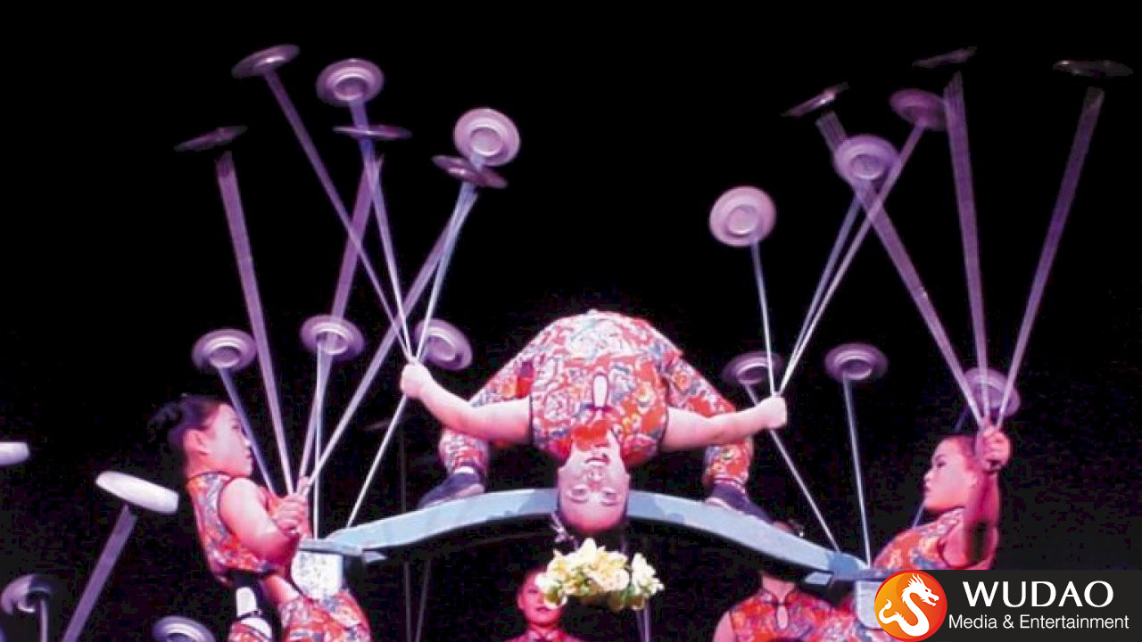 Chinese borden jongleur